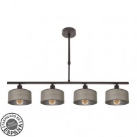 Distribuidor - Lâmpadas Diversas | Lâmpadas Modernas | LAMPARA GILDA 4XE14 MARRON REGX76X14 CM Ref: 190354002